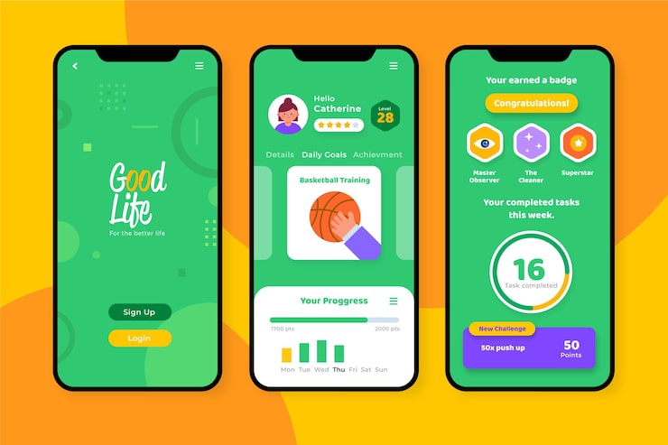 Screenshot der Giggleblob App